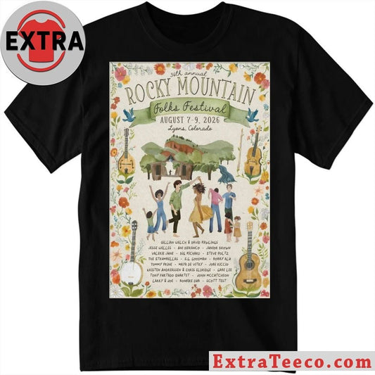 36th Annual Rocky Mountain Event Lyons CO On Aug 7-9 2026 Poster Shirt Unisex T-shirt, Sweatshirt, Hoodie, Long Sleeve Tee - T-Shirt, Sweatshirt, Hoodie