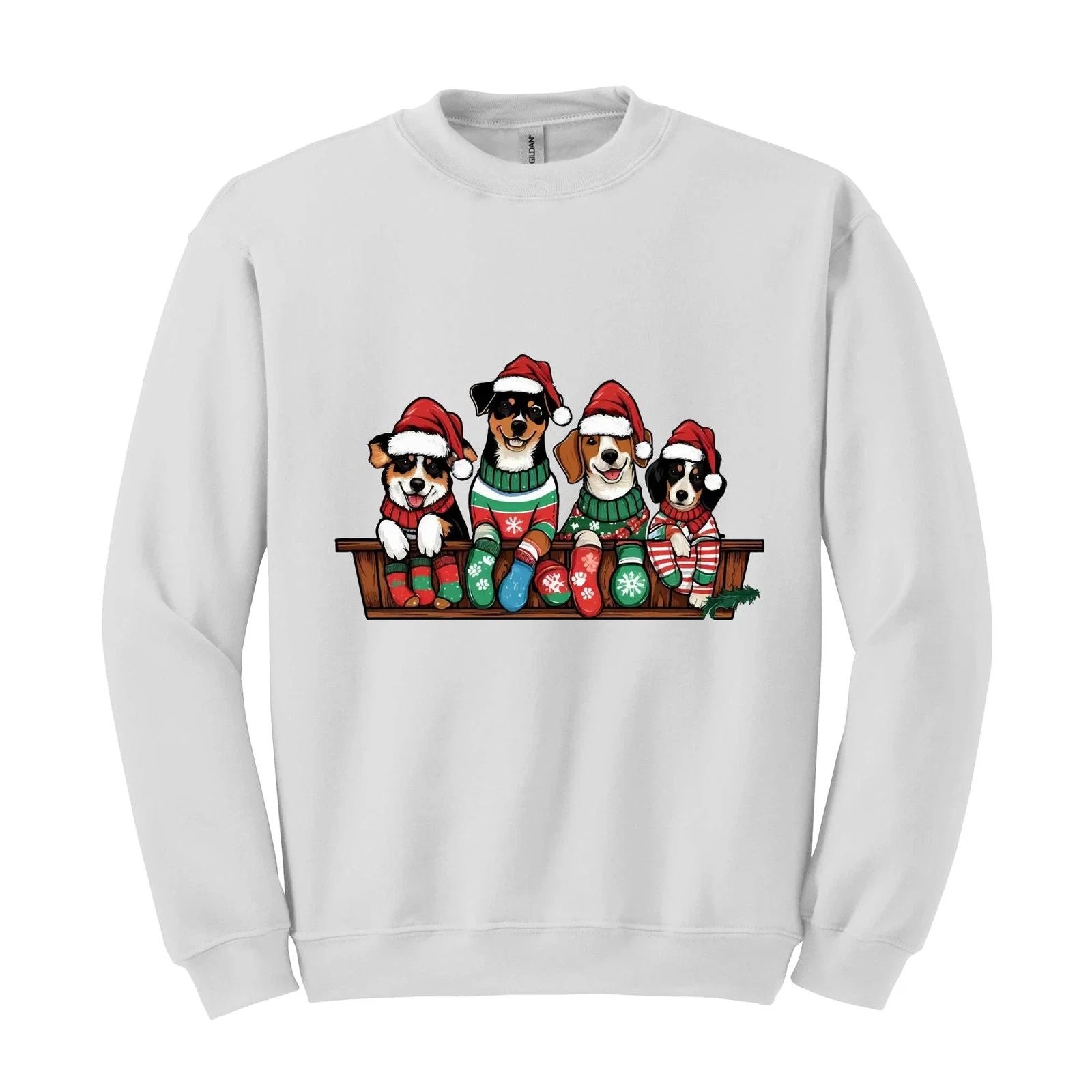 Funny Christmas Dog Sweatshirt, Cute Dogs Sweater, Christmas Party, Dog Lover Sw Unisex T-shirt, Sweatshirt, Hoodie, Long Sleeve Tee - T-Shirt, Sweatshirt, Hoodie