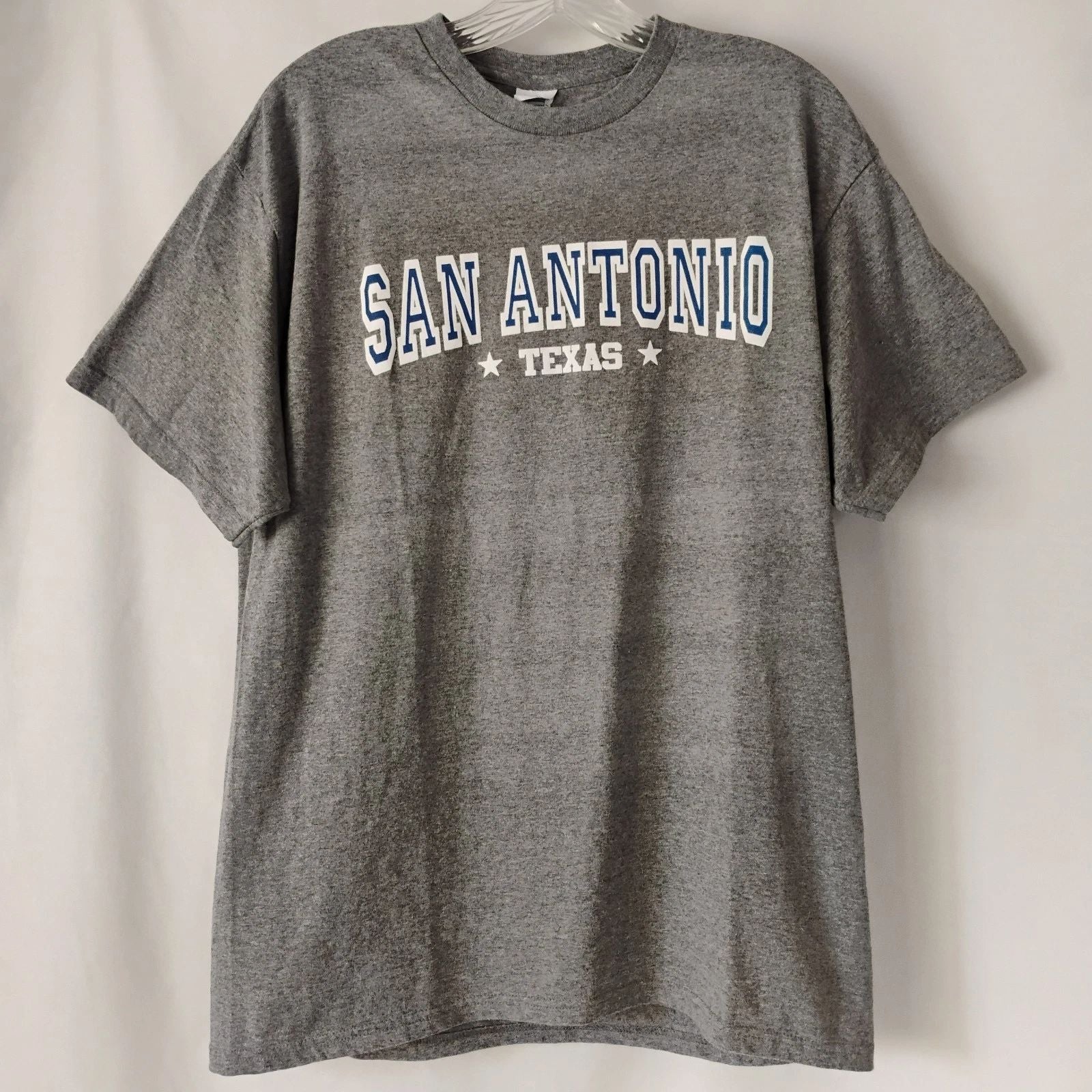 Men's L San Antonio Texas USA American Graphic Tee Gray Short Sleeve Tee Large Unisex T-shirt, Sweatshirt, Hoodie, Long Sleeve Tee - T-Shirt, Sweatshirt, Hoodie