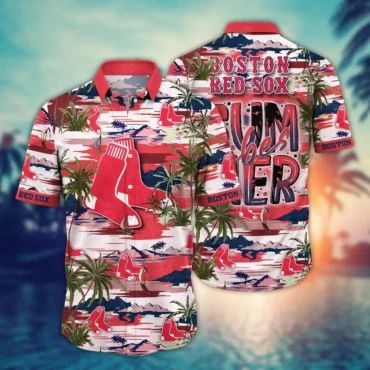 Boston Red Sox Endless Summer Beach Vibes Hawaiian Shirt Unisex T-shirt, Sweatshirt, Hoodie, Long Sleeve Tee - T-Shirt, Sweatshirt, Hoodie