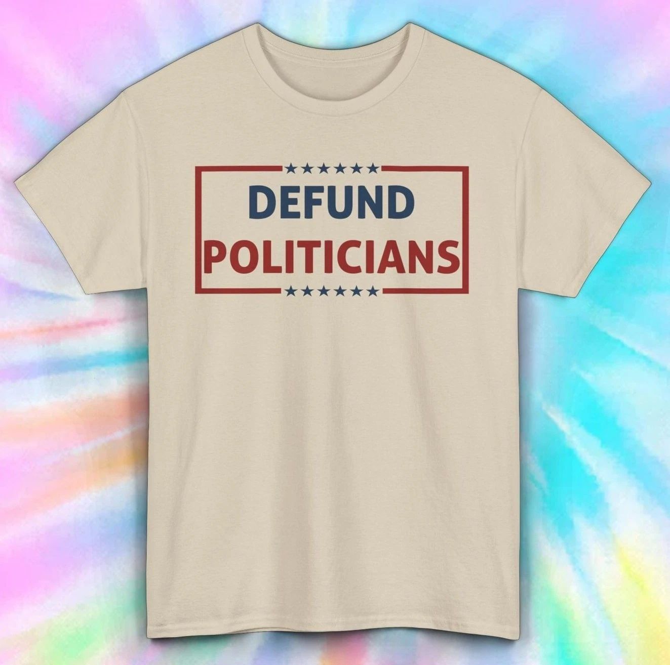 Defund Politicians USA Flag Patriotic Shirt | Anti-Government Tee | S-5XL Unisex T-shirt, Sweatshirt, Hoodie, Long Sleeve Tee - T-Shirt, Sweatshirt, Hoodie