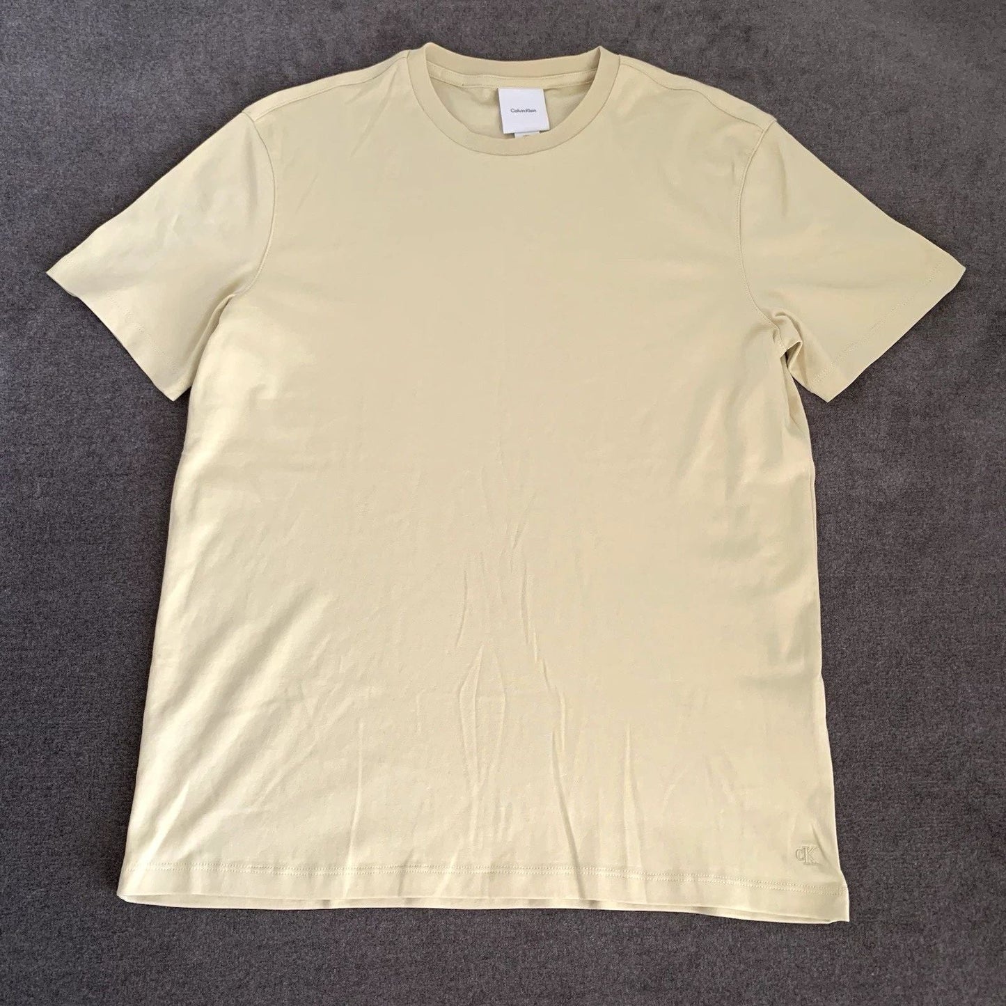 Calvin Klein Mens L Short-Sleeve Supima Cotton Soft Interlock T-Shirt Parsnip Unisex T-shirt, Sweatshirt, Hoodie, Long Sleeve Tee - T-Shirt, Sweatshirt, Hoodie