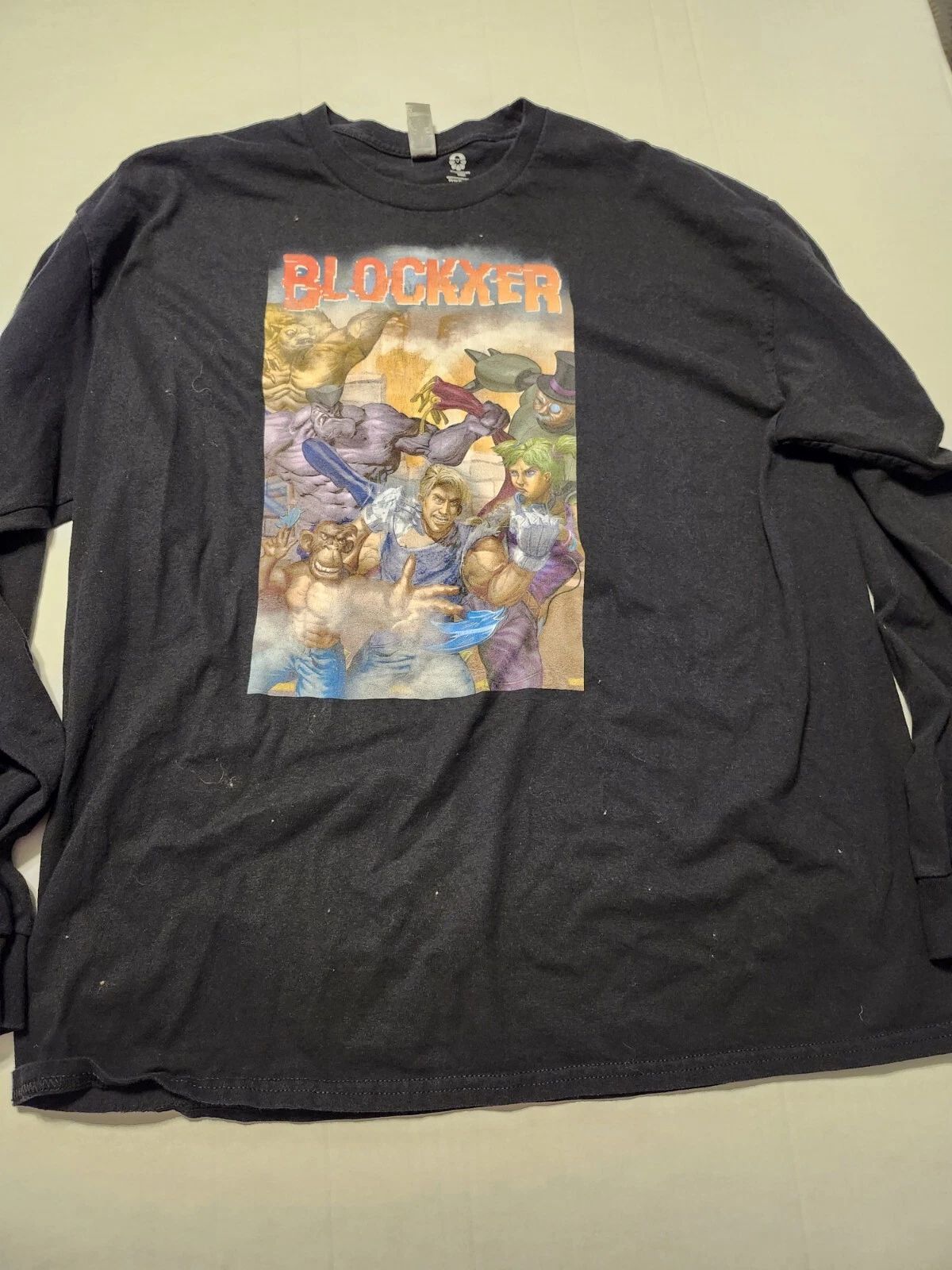 Blockxer Long Sleeve Graphic Print Custom Ink Men's Size XL, Cotton Shirt, Black Unisex T-shirt, Sweatshirt, Hoodie, Long Sleeve Tee - T-Shirt, Sweatshirt, Hoodie