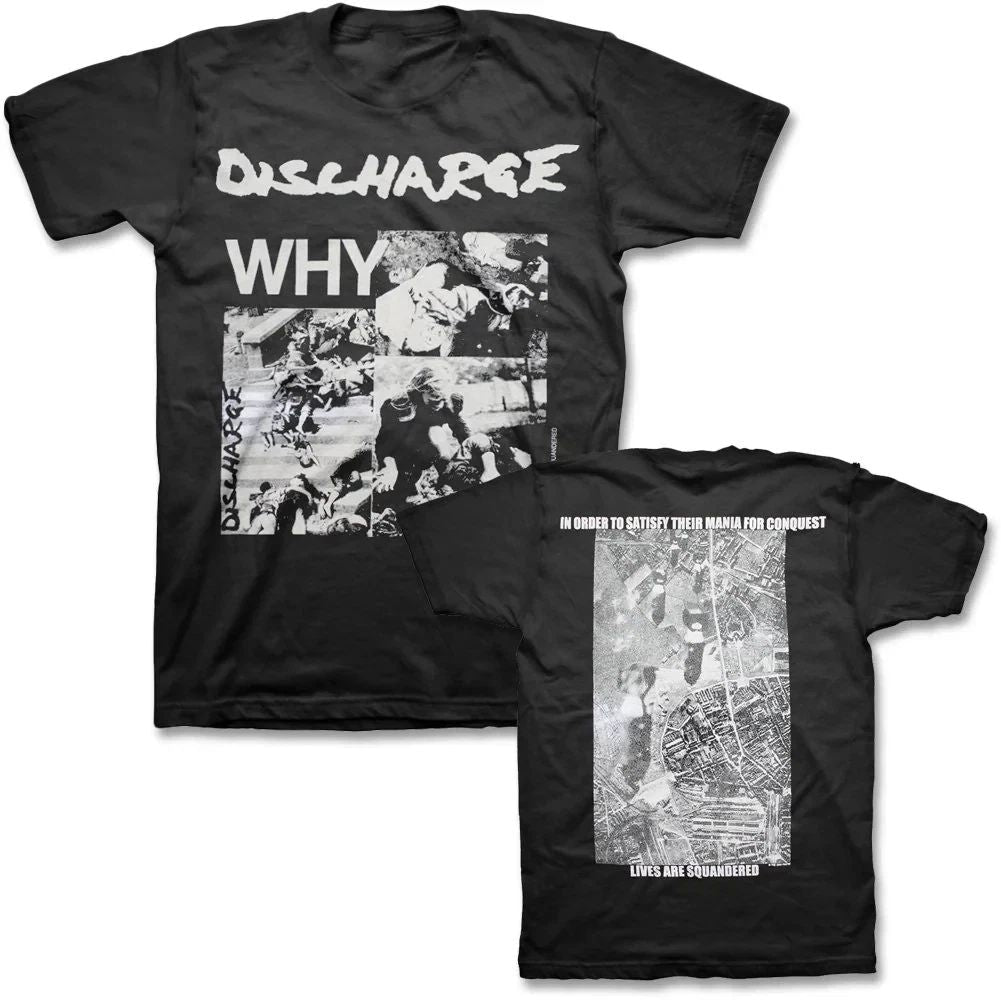 2 Sides Discharge Band Why Album Shirt Black Unisex S-5XL Unisex T-shirt, Sweatshirt, Hoodie, Long Sleeve Tee - T-Shirt, Sweatshirt, Hoodie