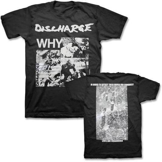 2 Sides Discharge Band Why Album Shirt Black Unisex S-5XL Unisex T-shirt, Sweatshirt, Hoodie, Long Sleeve Tee - T-Shirt, Sweatshirt, Hoodie