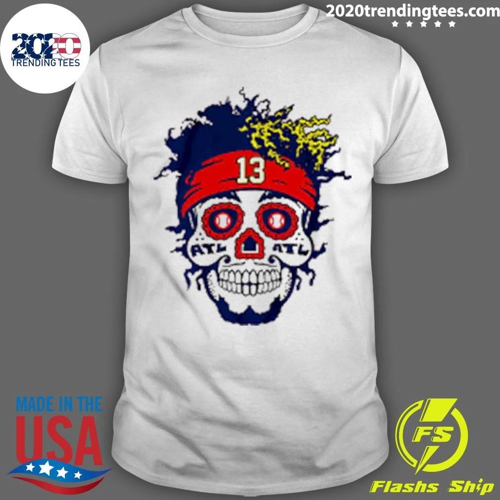 Ronald Acua Jr Sugar Skull Shirt Unisex T-shirt, Sweatshirt, Hoodie, Long Sleeve Tee - T-Shirt, Sweatshirt, Hoodie