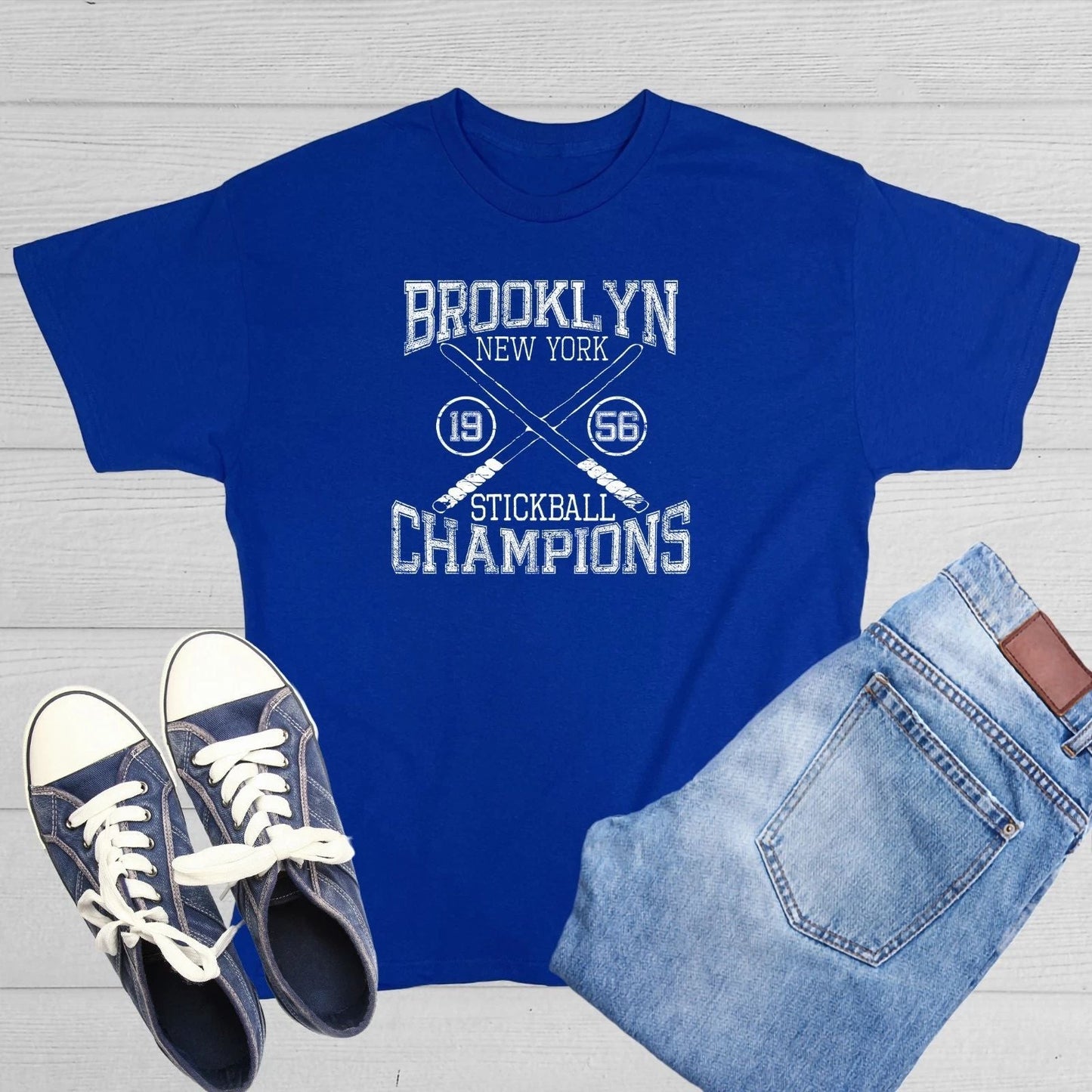 Brooklyn Stickball Champions Sarcastic Humor Graphic Novelty Funny T Shirt Unisex T-shirt, Sweatshirt, Hoodie, Long Sleeve Tee - T-Shirt, Sweatshirt, Hoodie