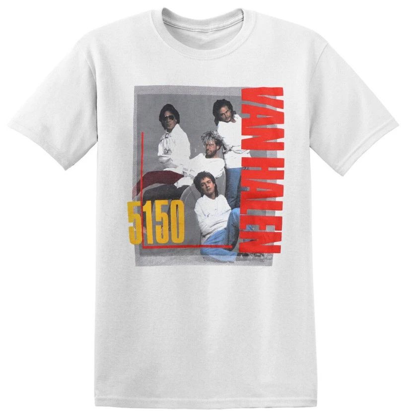 Van-Halen Hagar 5150 Tour 1986 Concert White Men Rock Band Vintage Shirt Unisex Unisex T-shirt, Sweatshirt, Hoodie, Long Sleeve Tee - T-Shirt, Sweatshirt, Hoodie