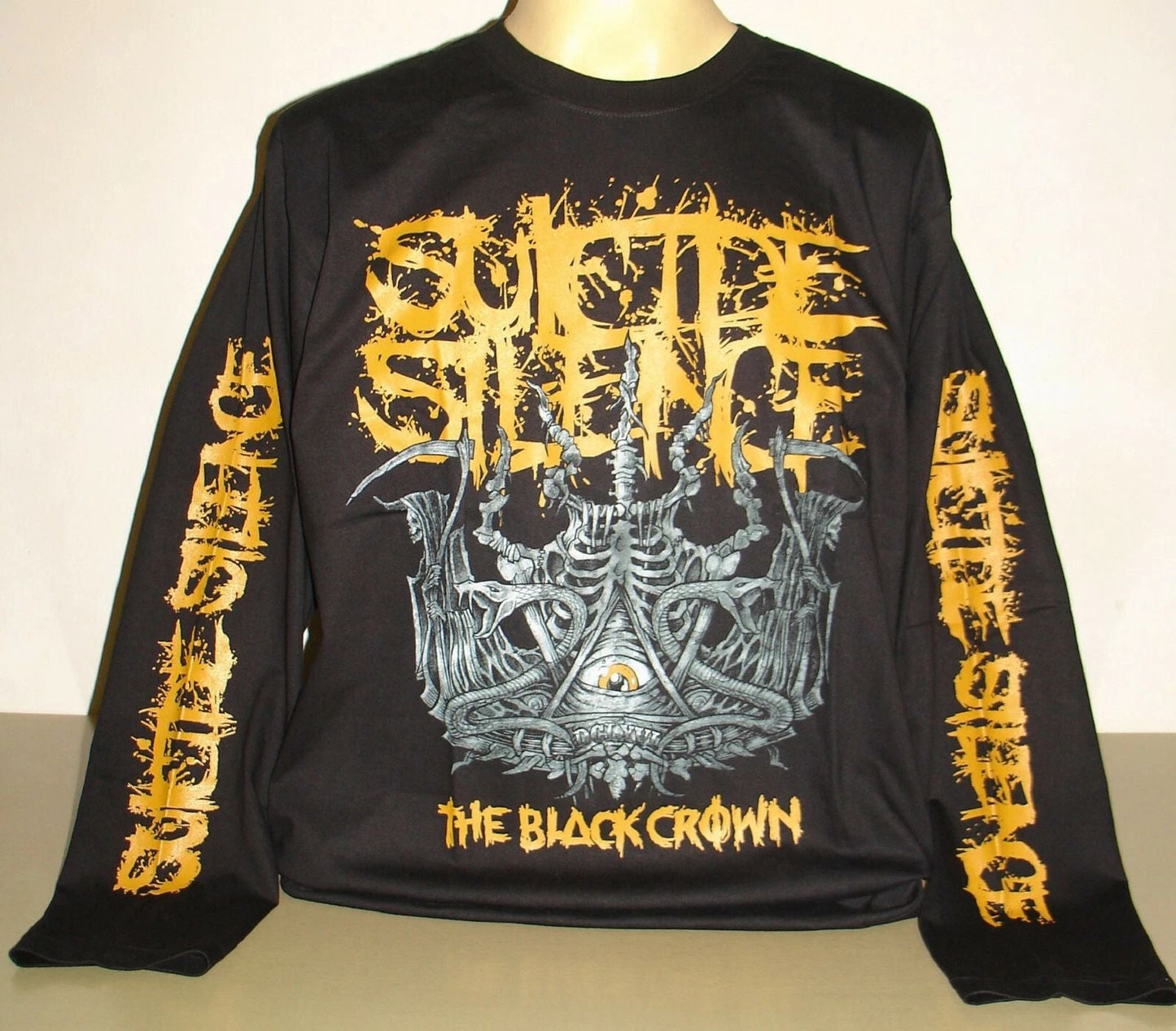 Suicide Silence Black Crown Long Sleeve T-Shirt Size S M L XL 2XL 3XL Deathcore Unisex T-shirt, Sweatshirt, Hoodie, Long Sleeve Tee - T-Shirt, Sweatshirt, Hoodie