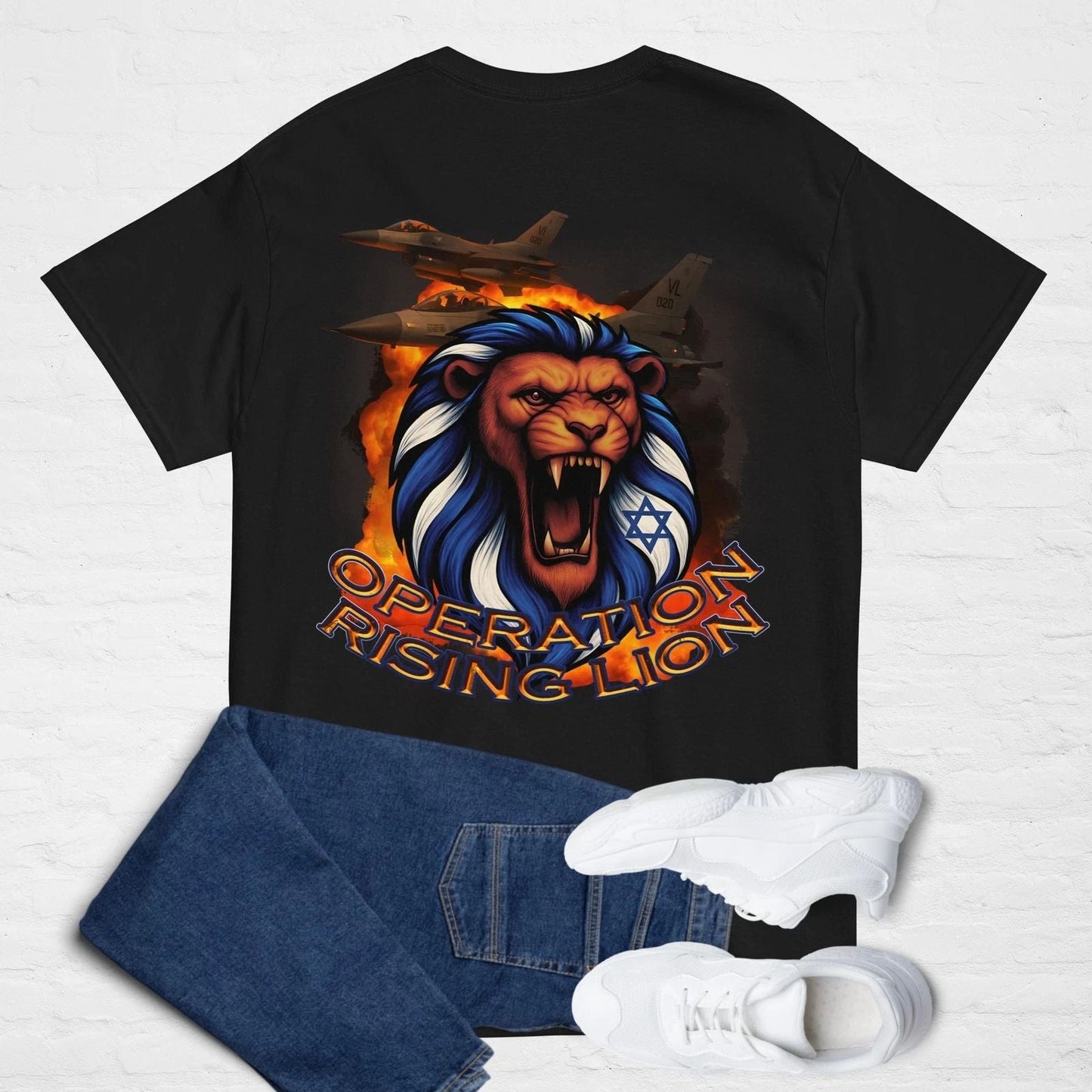 Operation Rising Lion T-shirt, Stand With Israel, Support Israel Army Unisex tee Unisex T-shirt, Sweatshirt, Hoodie, Long Sleeve Tee - T-Shirt, Sweatshirt, Hoodie