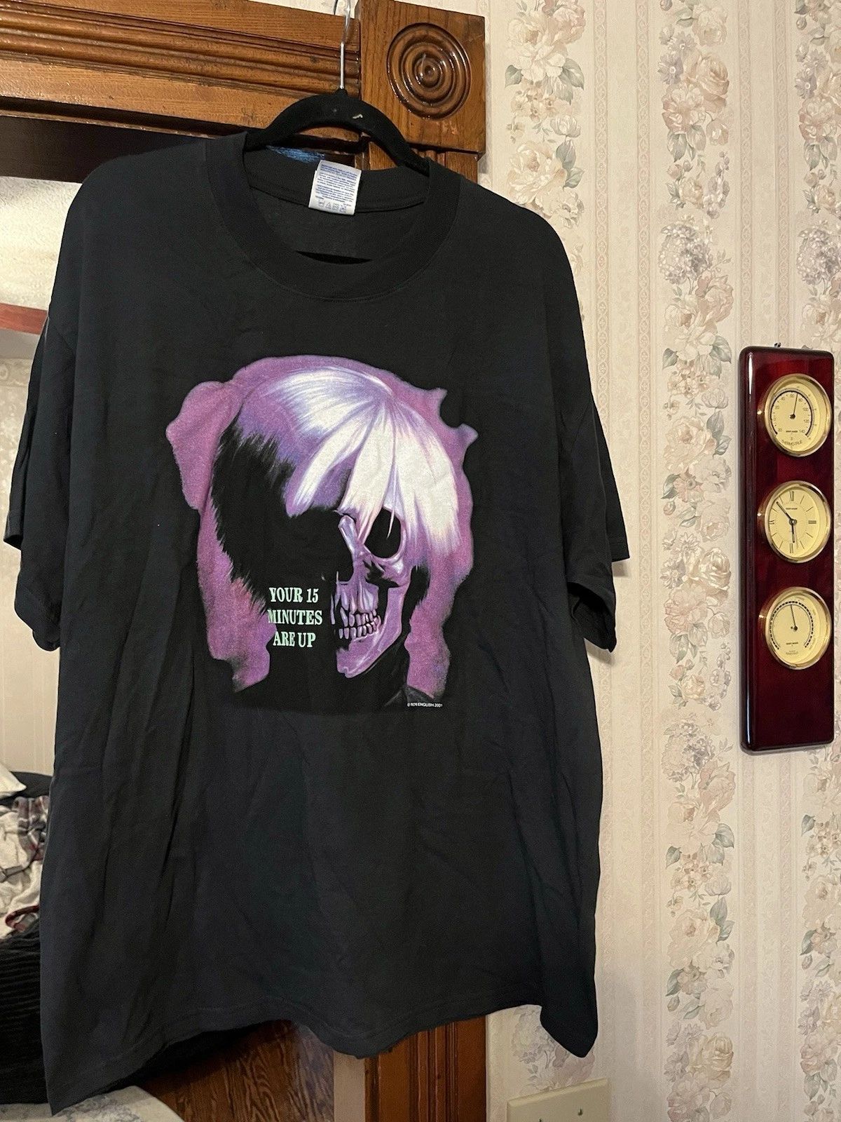 Vtg 2001 Ron English Art Tee XL Popaganda Black Spoof Parody Humor Artist Pops Unisex T-shirt, Sweatshirt, Hoodie, Long Sleeve Tee - T-Shirt, Sweatshirt, Hoodie