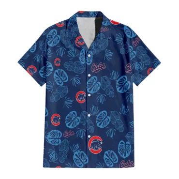 Chicago Cubs Monstera Jungle Hawaiian Shirt Unisex T-shirt, Sweatshirt, Hoodie, Long Sleeve Tee - T-Shirt, Sweatshirt, Hoodie