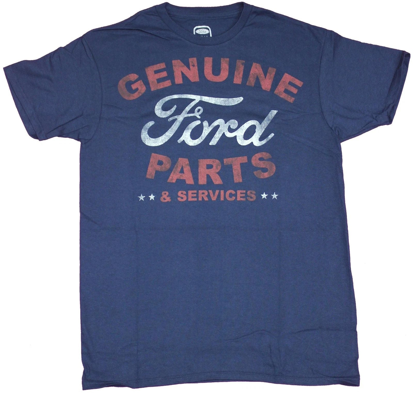 Ford Motors Adult New T-Shirt  - Genuine Parts & Service Distressed Words Unisex T-shirt, Sweatshirt, Hoodie, Long Sleeve Tee - T-Shirt, Sweatshirt, Hoodie