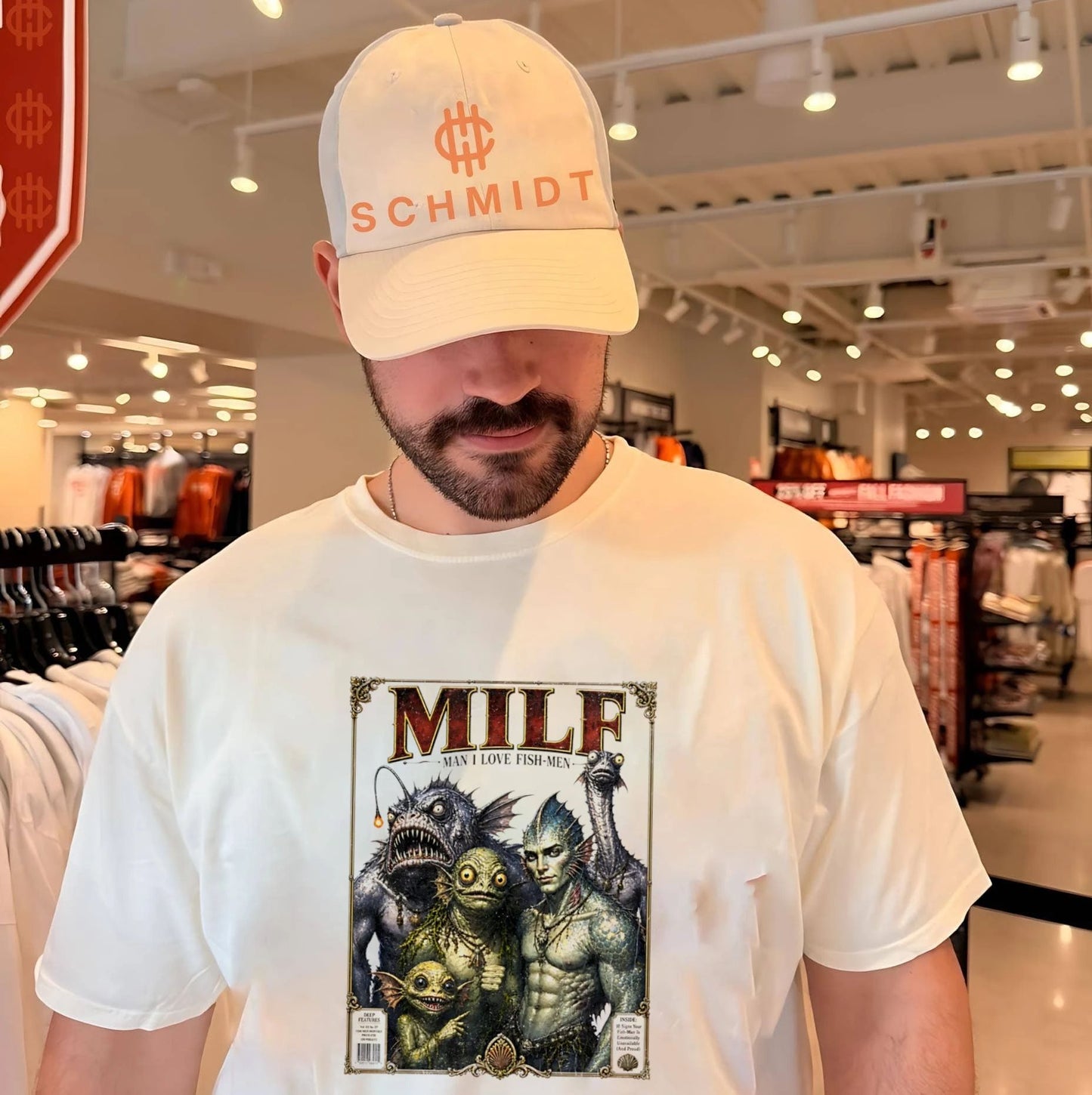 Milf Man I Love Fish-Men Magazine Cover shirt Unisex T-shirt, Sweatshirt, Hoodie, Long Sleeve Tee - T-Shirt, Sweatshirt, Hoodie