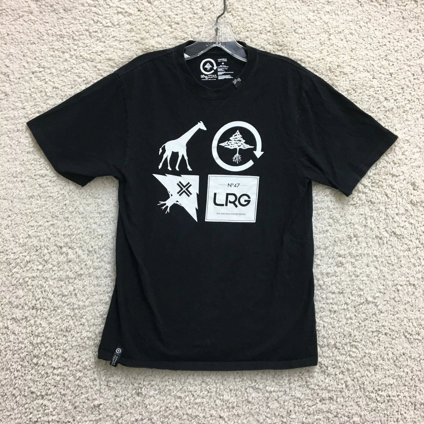 LRG T Shirt Medium Adult Black RC Logo Mash Up Graphic Tee Casual Modern Mens M Unisex T-shirt, Sweatshirt, Hoodie, Long Sleeve Tee - T-Shirt, Sweatshirt, Hoodie