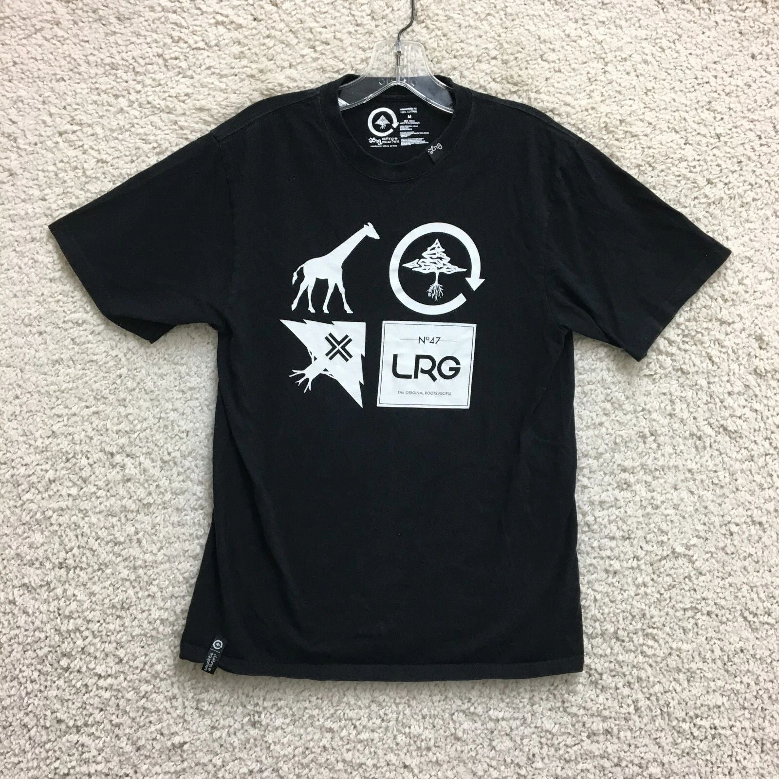 LRG T Shirt Medium Adult Black RC Logo Mash Up Graphic Tee Casual Modern Mens M Unisex T-shirt, Sweatshirt, Hoodie, Long Sleeve Tee - T-Shirt, Sweatshirt, Hoodie
