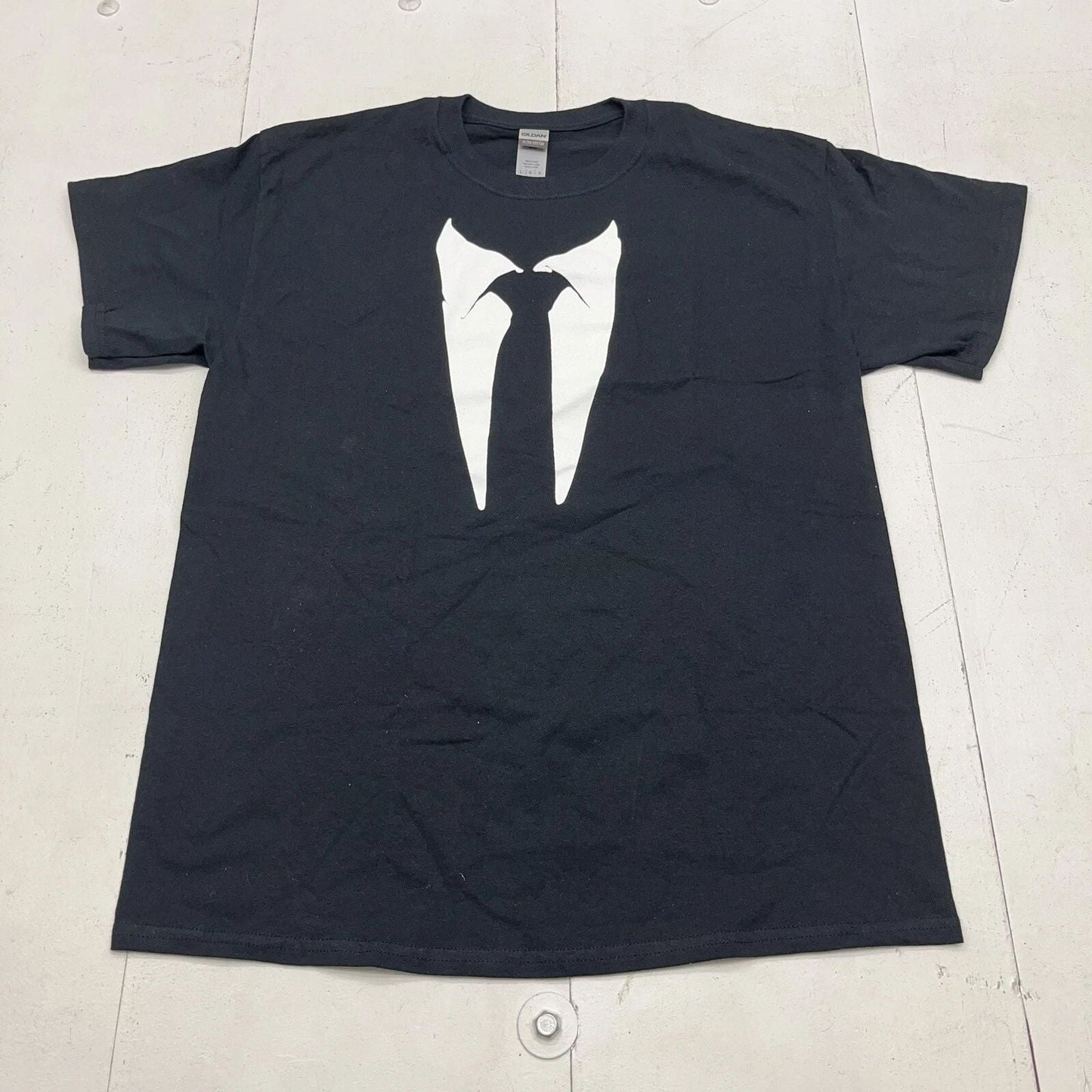 Custom Graphic Black Tie Short Sleeve T-Shirt Mens Size Large NEW Unisex T-shirt, Sweatshirt, Hoodie, Long Sleeve Tee - T-Shirt, Sweatshirt, Hoodie