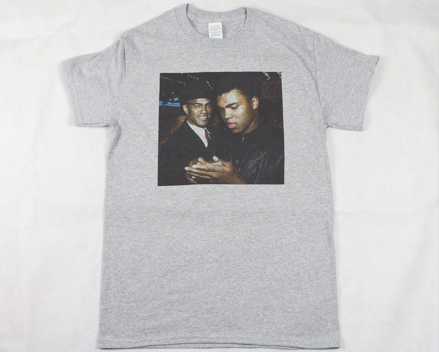 Malcolm X and Muhammad Ali Grey T-shirt Size Small-3XL Unisex T-shirt, Sweatshirt, Hoodie, Long Sleeve Tee - T-Shirt, Sweatshirt, Hoodie
