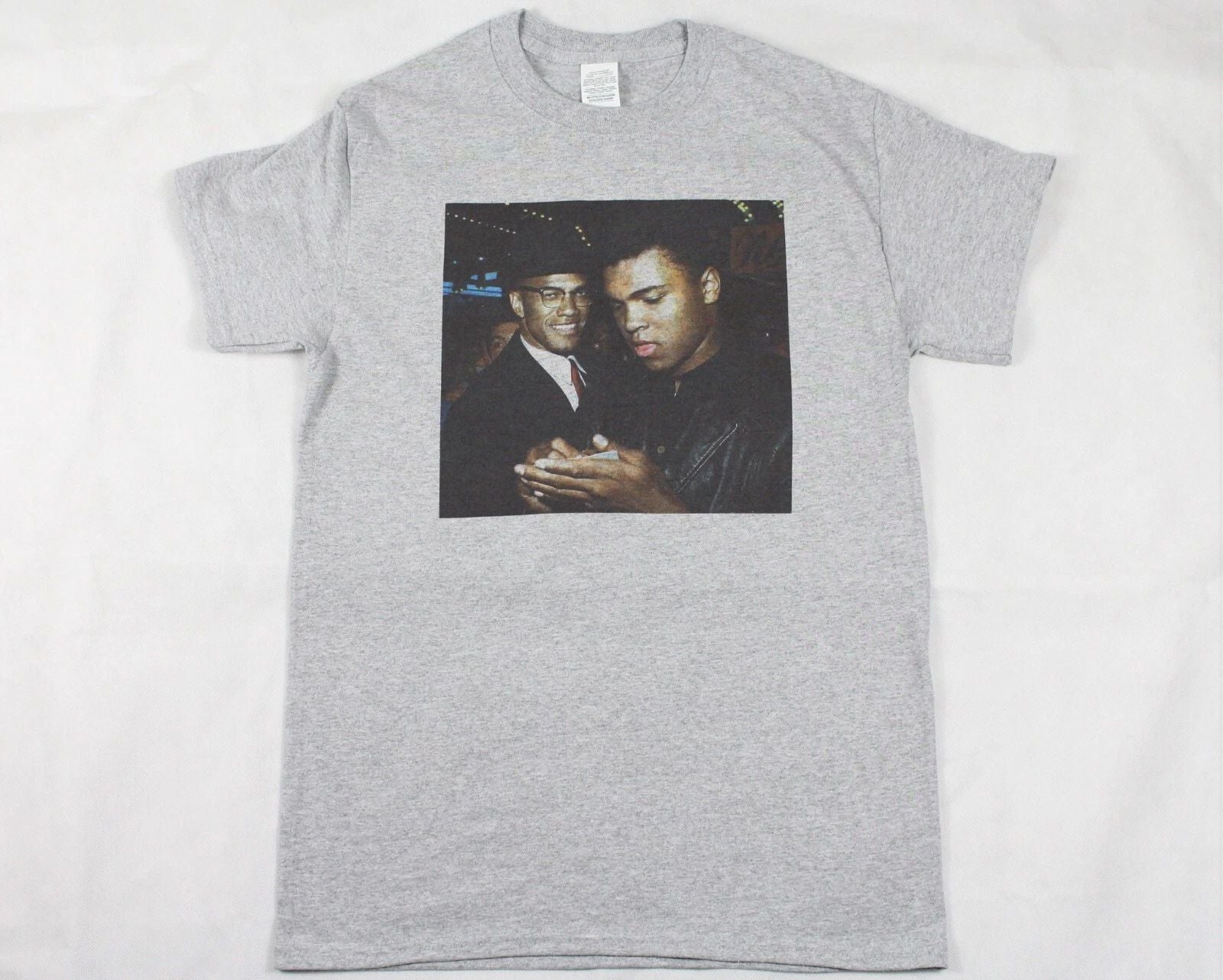 Malcolm X and Muhammad Ali Grey T-shirt Size Small-3XL Unisex T-shirt, Sweatshirt, Hoodie, Long Sleeve Tee - T-Shirt, Sweatshirt, Hoodie
