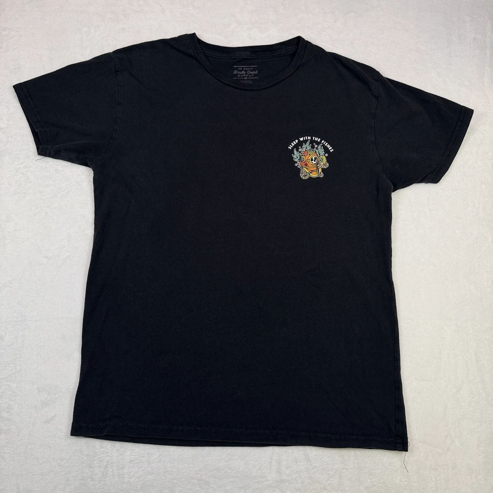 Death Coast Supply Men's Graphic T-Shirt Size M Black Short Sleeve Diver Helmet Unisex T-shirt, Sweatshirt, Hoodie, Long Sleeve Tee - T-Shirt, Sweatshirt, Hoodie
