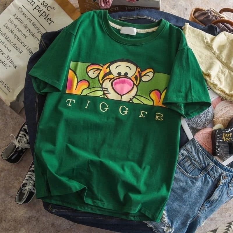 Tigger Cartoon Tee Unisex Short Sleeve Shirt S-5XL Unisex T-shirt, Sweatshirt, Hoodie, Long Sleeve Tee - T-Shirt, Sweatshirt, Hoodie