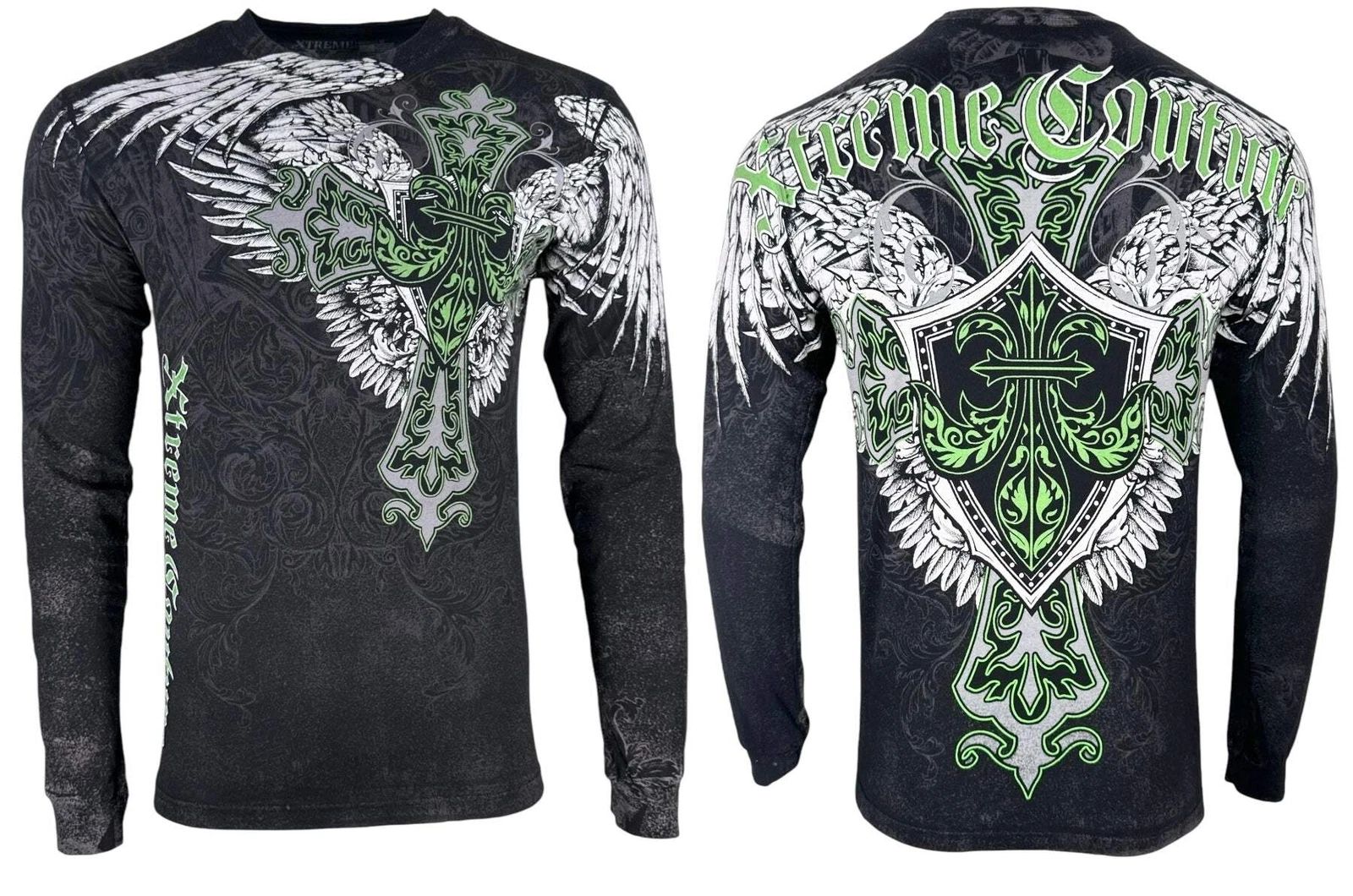 Xtreme Couture by Affliction Men's T-Shirt Long View Biker Cross S-5XL Unisex T-shirt, Sweatshirt, Hoodie, Long Sleeve Tee - T-Shirt, Sweatshirt, Hoodie