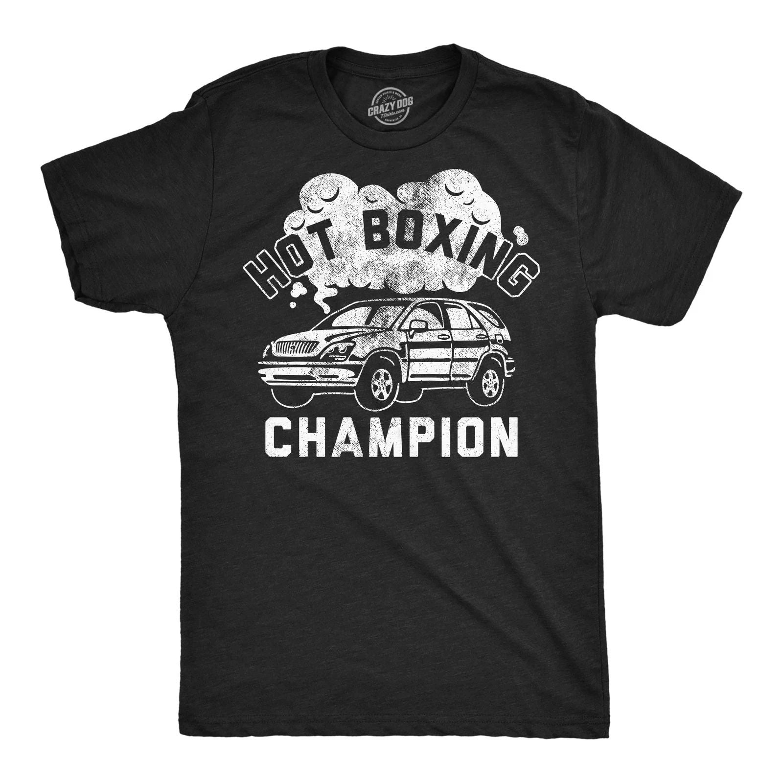 Mens Funny T Shirts Hot Boxing Champion Sarcastic Smoking Graphic Novelty Tee Unisex T-shirt, Sweatshirt, Hoodie, Long Sleeve Tee - T-Shirt, Sweatshirt, Hoodie
