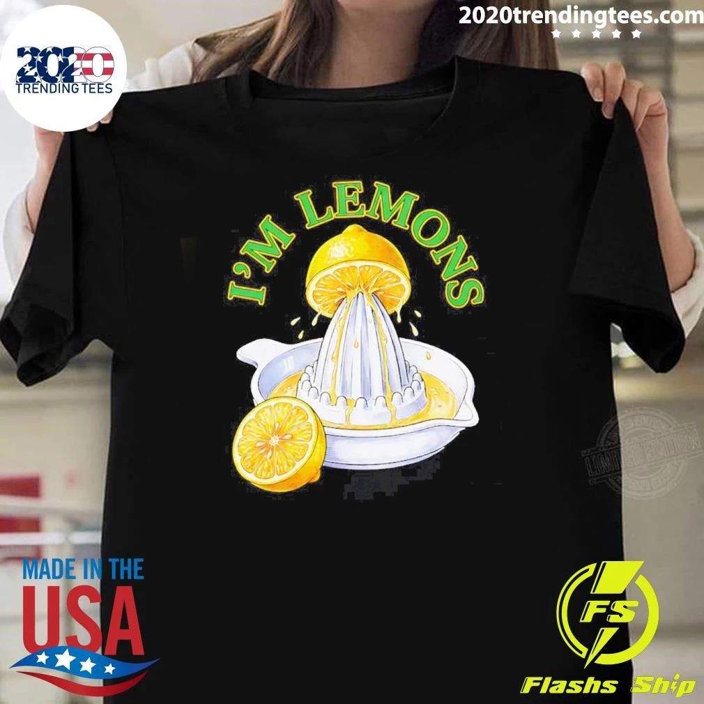 Im Lemons Lemon Squeezer Citrus Funny Fruit Shirt Unisex T-shirt, Sweatshirt, Hoodie, Long Sleeve Tee - T-Shirt, Sweatshirt, Hoodie