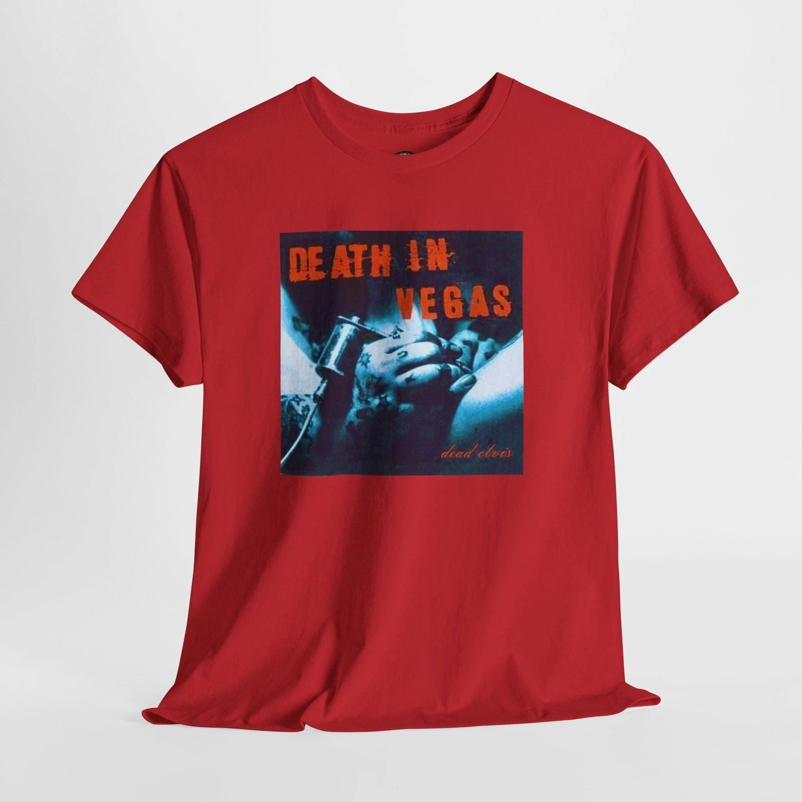 Death In Vegas Album Cover T-shirt Rave Dance Music Tee Unisex Band Shirt Unisex T-shirt, Sweatshirt, Hoodie, Long Sleeve Tee - T-Shirt, Sweatshirt, Hoodie