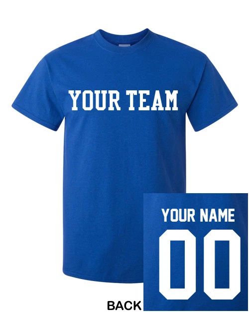 CUSTOM T-Shirt JERSEY Personalized ANY COLOR Name Number Team Softball Football Unisex T-shirt, Sweatshirt, Hoodie, Long Sleeve Tee - T-Shirt, Sweatshirt, Hoodie