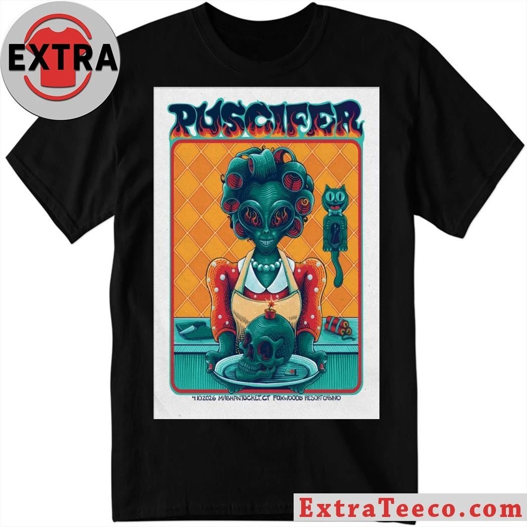 Puscifer Mashantucket CT 4 10 2206 Poster Shirt Unisex T-shirt, Sweatshirt, Hoodie, Long Sleeve Tee - T-Shirt, Sweatshirt, Hoodie