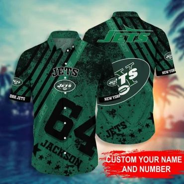 New York Jets Personalized Pride Hawaiian Shirt Unisex T-shirt, Sweatshirt, Hoodie, Long Sleeve Tee - T-Shirt, Sweatshirt, Hoodie