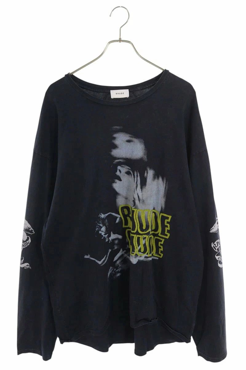 RHUDE L Long Sleeve Knit Top Black Cotton Size L Unisex T-shirt, Sweatshirt, Hoodie, Long Sleeve Tee - T-Shirt, Sweatshirt, Hoodie