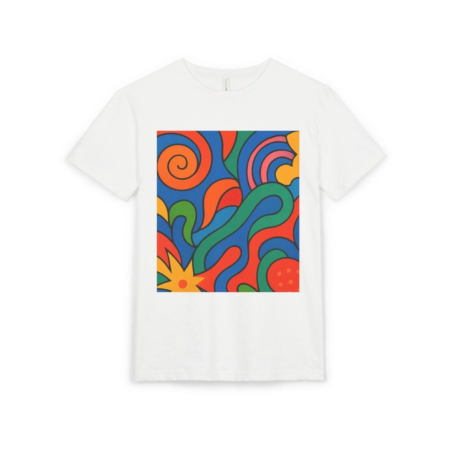 Colorful Abstract Sueded T-Shirt | Unisex, Trendy Tee, Art-Inspired Fashion Unisex T-shirt, Sweatshirt, Hoodie, Long Sleeve Tee - T-Shirt, Sweatshirt, Hoodie