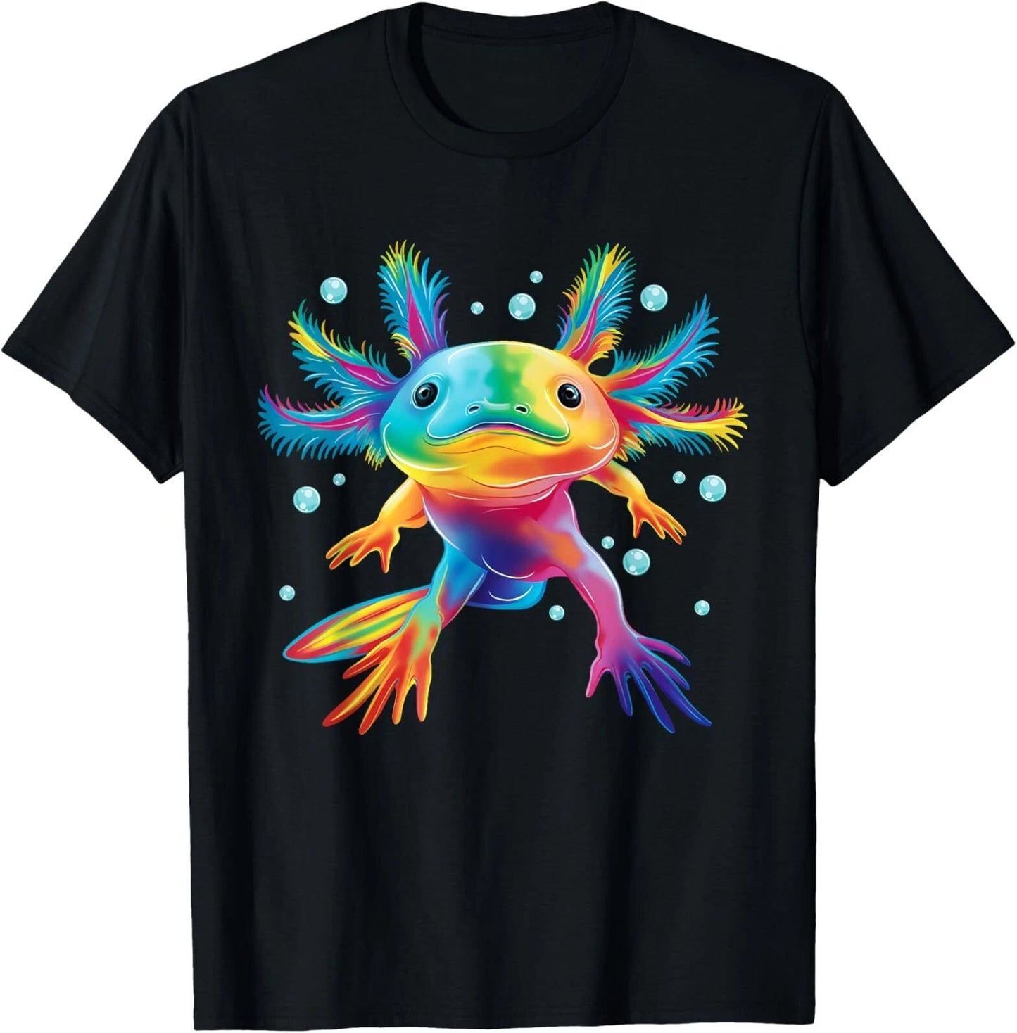 Cute Axolotl Colorful Axolotl Art Girls Boys Kids Women T-Shirt Unisex T-shirt, Sweatshirt, Hoodie, Long Sleeve Tee - T-Shirt, Sweatshirt, Hoodie