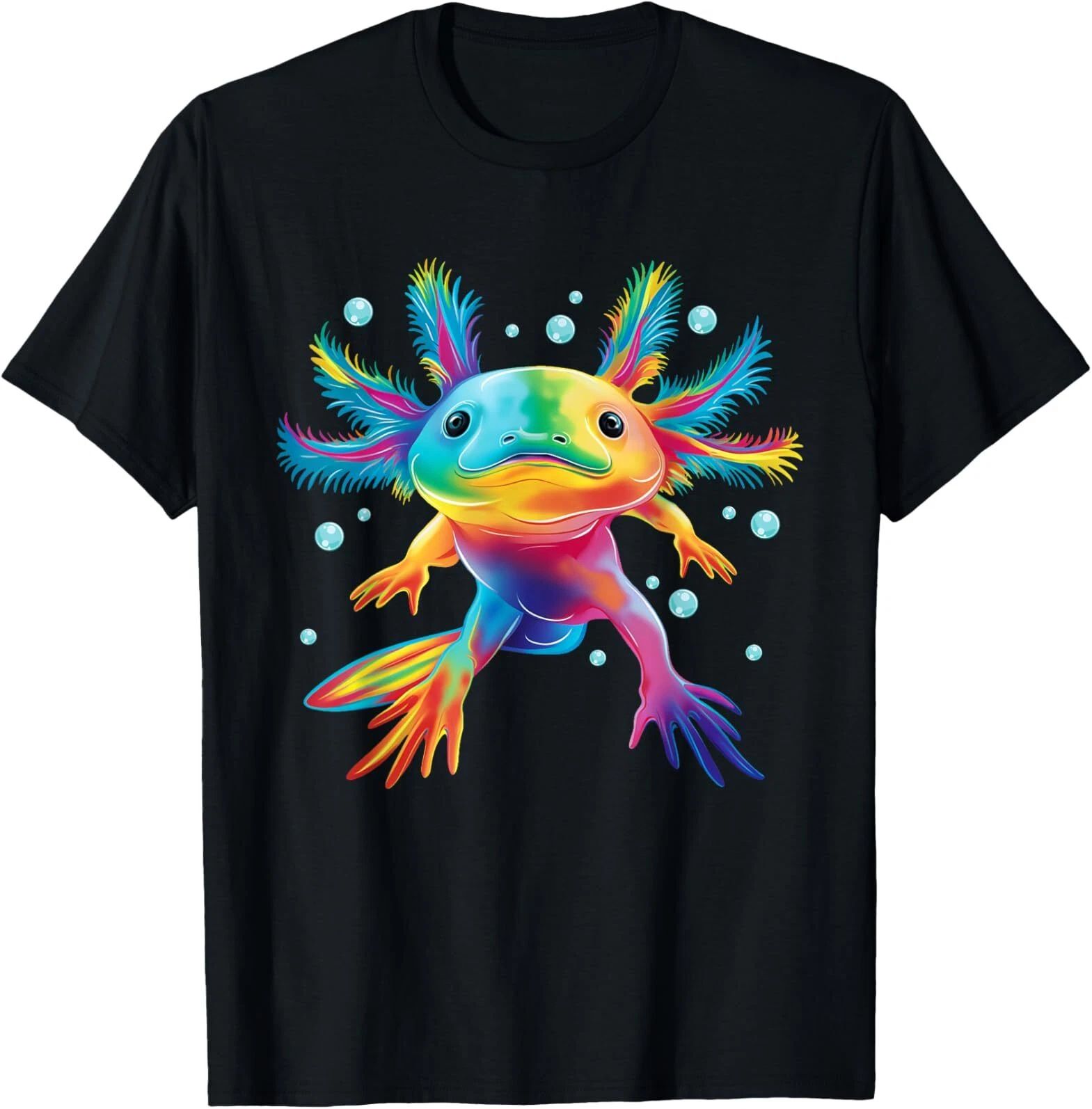 Cute Axolotl Colorful Axolotl Art Girls Boys Kids Women T-Shirt Unisex T-shirt, Sweatshirt, Hoodie, Long Sleeve Tee - T-Shirt, Sweatshirt, Hoodie