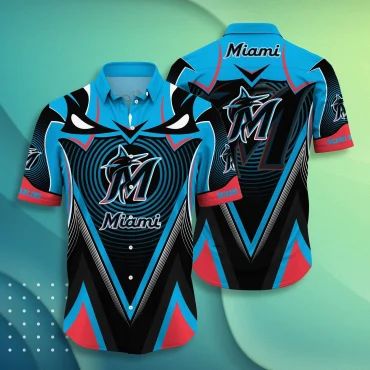 Miami Marlins Tribal Energy Hawaiian Shirt Unisex T-shirt, Sweatshirt, Hoodie, Long Sleeve Tee - T-Shirt, Sweatshirt, Hoodie