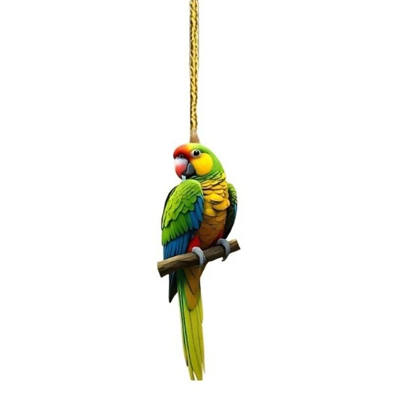 Stylish Flat Macaw Design Vehicle Embellishment Suitable for Modern Auto Decors Unisex T-shirt, Sweatshirt, Hoodie, Long Sleeve Tee - T-Shirt, Sweatshirt, Hoodie