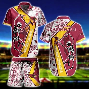 Arizona Cardinals Skeleton Victory Hawaiian Shirt Unisex T-shirt, Sweatshirt, Hoodie, Long Sleeve Tee - T-Shirt, Sweatshirt, Hoodie