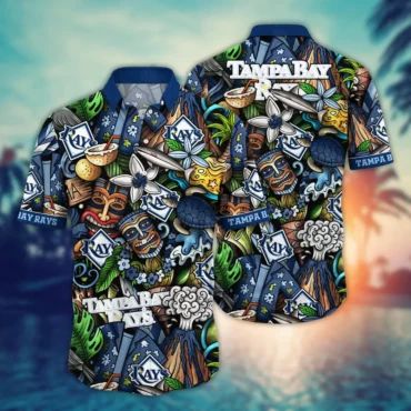 Tampa Bay Rays Tropical Adventure Hawaiian Shirt Unisex T-shirt, Sweatshirt, Hoodie, Long Sleeve Tee - T-Shirt, Sweatshirt, Hoodie