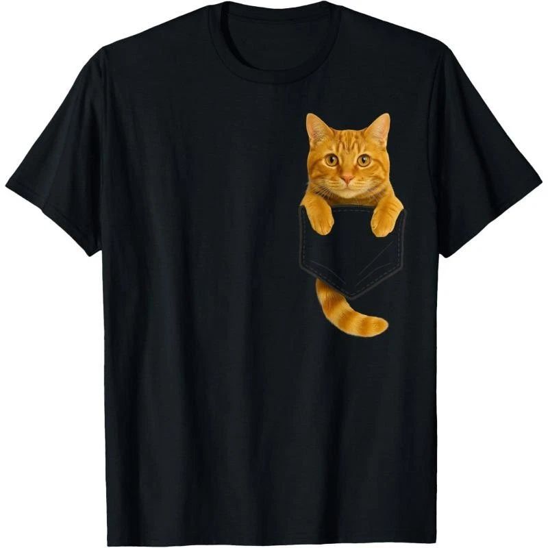 Cute Tabby Cat Pocket Funny Gifts Cat Mom Cat Dad Cat Lover T-Shirt Unisex T-shirt, Sweatshirt, Hoodie, Long Sleeve Tee - T-Shirt, Sweatshirt, Hoodie