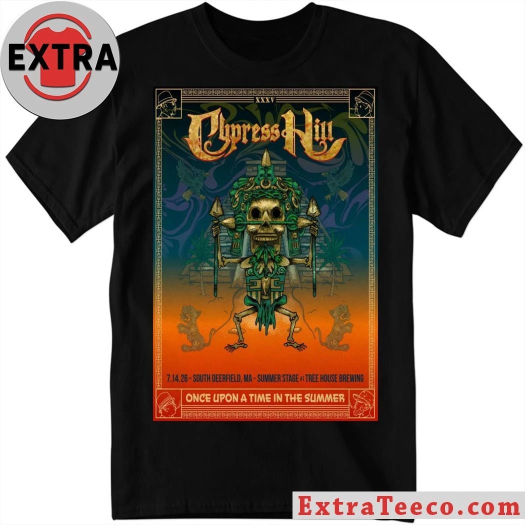 Cypress Hills 7 14 2026 South Deerfield MA Poster Shirt Unisex T-shirt, Sweatshirt, Hoodie, Long Sleeve Tee - T-Shirt, Sweatshirt, Hoodie