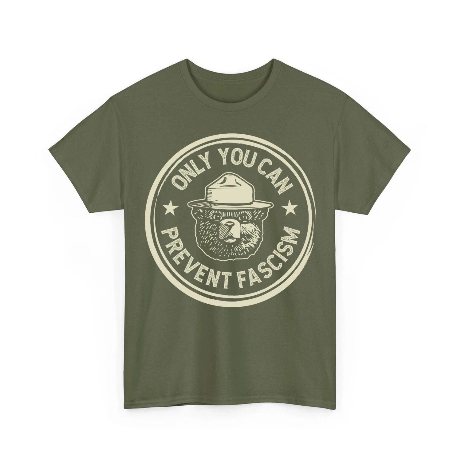 Vintage Smokey The Resist Bear Only You Can Prevent Fascism Unisex T-Shirt Unisex T-shirt, Sweatshirt, Hoodie, Long Sleeve Tee - T-Shirt, Sweatshirt, Hoodie