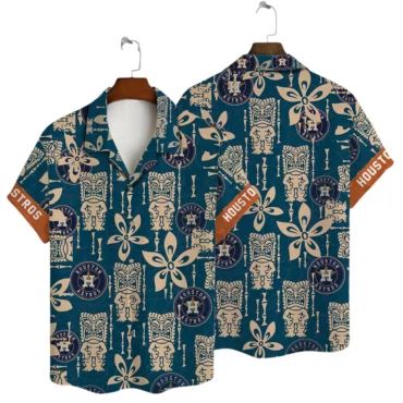 Houston Astros Tiki Totem Hawaiian Shirt Unisex T-shirt, Sweatshirt, Hoodie, Long Sleeve Tee - T-Shirt, Sweatshirt, Hoodie