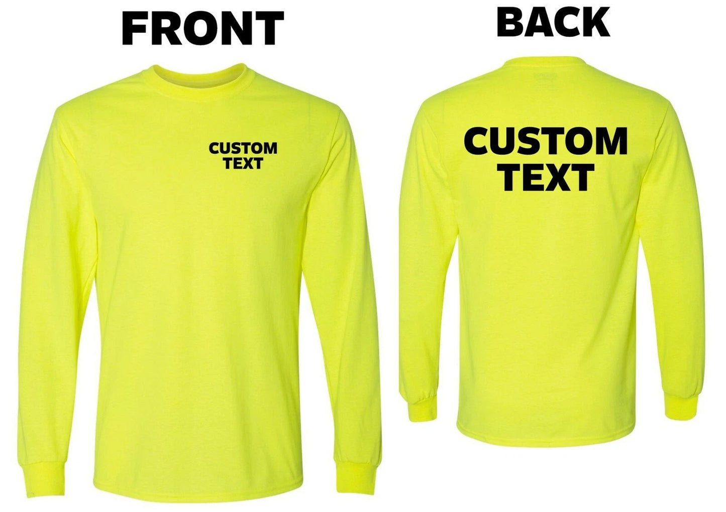 Custom T-Shirt DryBlend 50/50 Long Sleeve, Personalized, Add Your Own Text Unisex T-shirt, Sweatshirt, Hoodie, Long Sleeve Tee - T-Shirt, Sweatshirt, Hoodie
