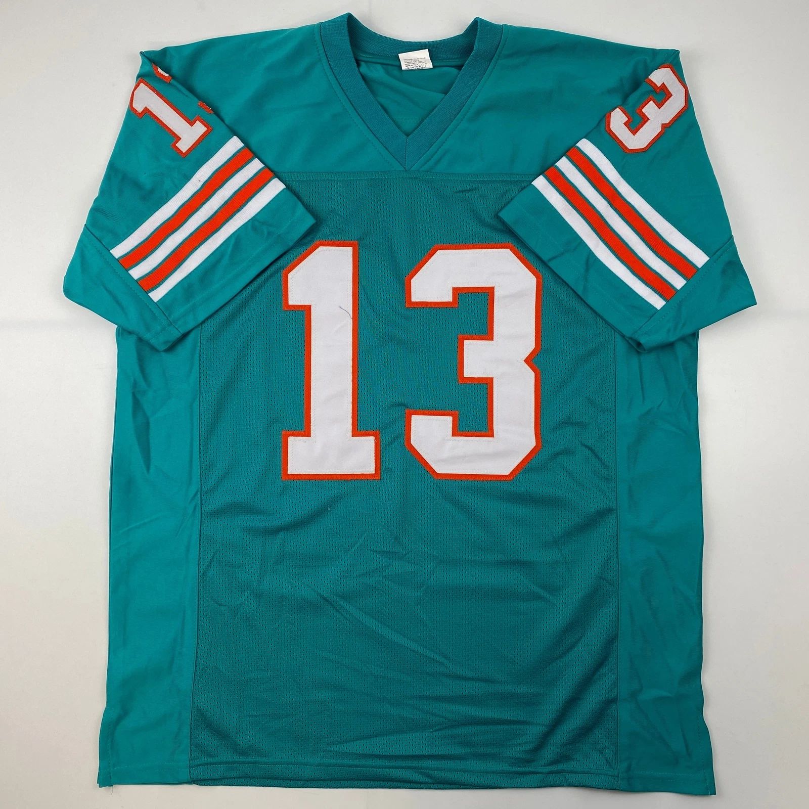 Dan Marino Miami Teal Laser Auto Jersey Unisex T-shirt, Sweatshirt, Hoodie, Long Sleeve Tee - T-Shirt, Sweatshirt, Hoodie