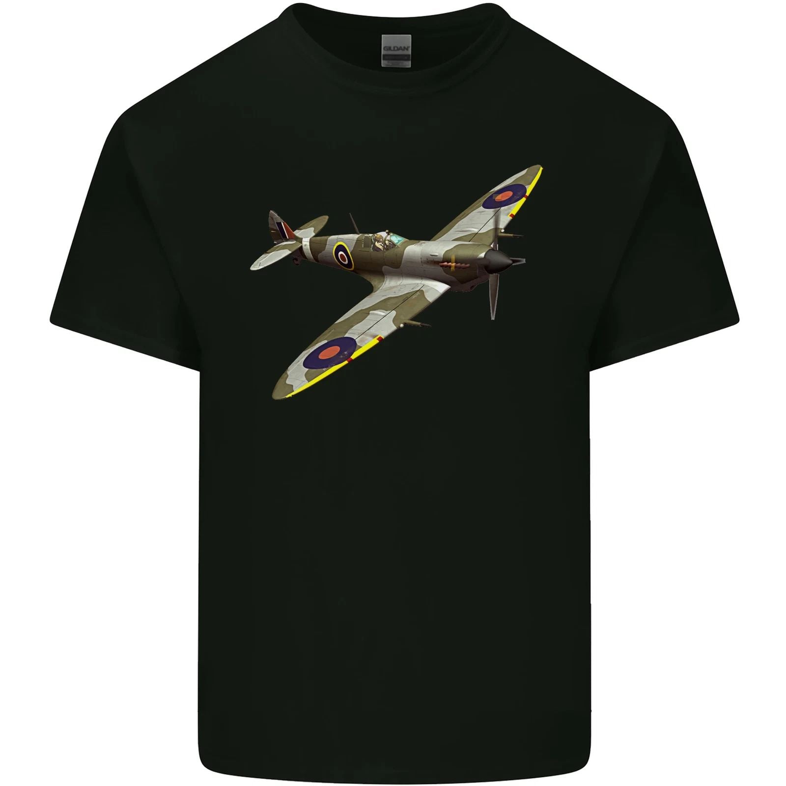 A Supermarine Spitfire Fying Solo Mens Cotton T-Shirt Tee Top Unisex T-shirt, Sweatshirt, Hoodie, Long Sleeve Tee - T-Shirt, Sweatshirt, Hoodie