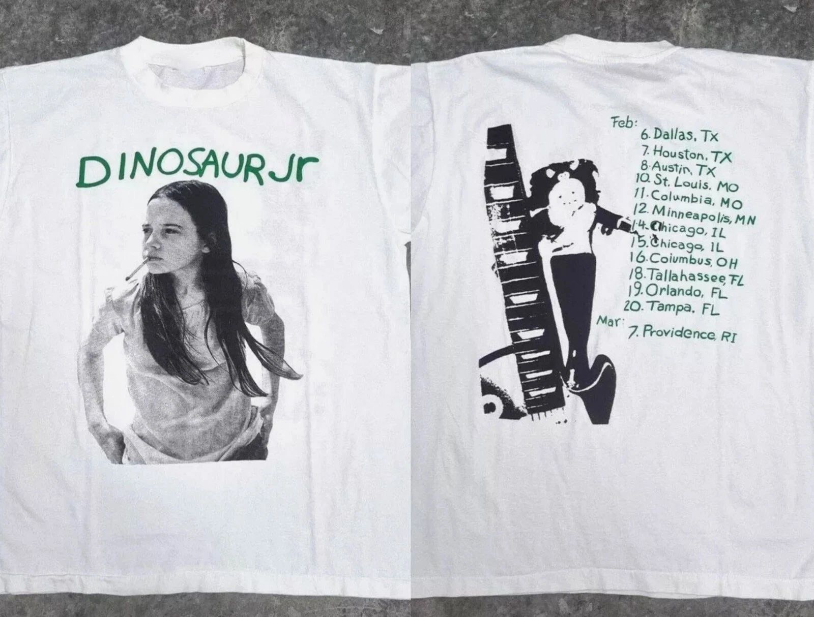 Dinos.aur Jr T-Shirt Green Mind Tour 1991 T-Shirt Cotton Full Size S to 5XL Unisex T-shirt, Sweatshirt, Hoodie, Long Sleeve Tee - T-Shirt, Sweatshirt, Hoodie