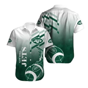 New York Jets Gradient Power Hawaiian Shirt Unisex T-shirt, Sweatshirt, Hoodie, Long Sleeve Tee - T-Shirt, Sweatshirt, Hoodie