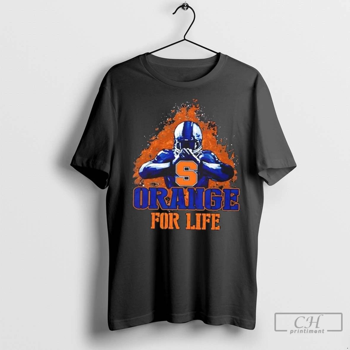 Premium Syracuse Orange Football For Life Unisex T-shirt, Sweatshirt, Hoodie, Long Sleeve Tee - T-Shirt, Sweatshirt, Hoodie